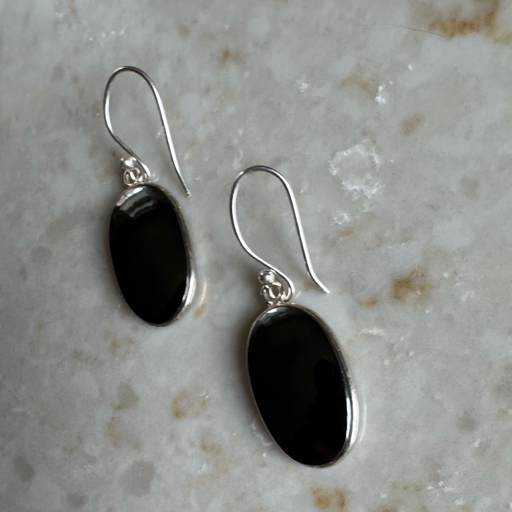NWOT Sundance Thunderstorm Earrings, Gunmetal, Sterling Silver - Picture 5 of 7